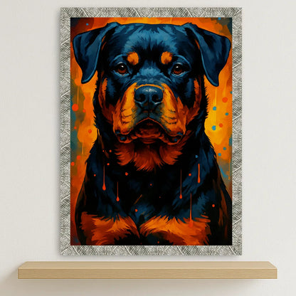 Quadri stampe d'autore Rottweiler PopBurst | Incorniciamoci