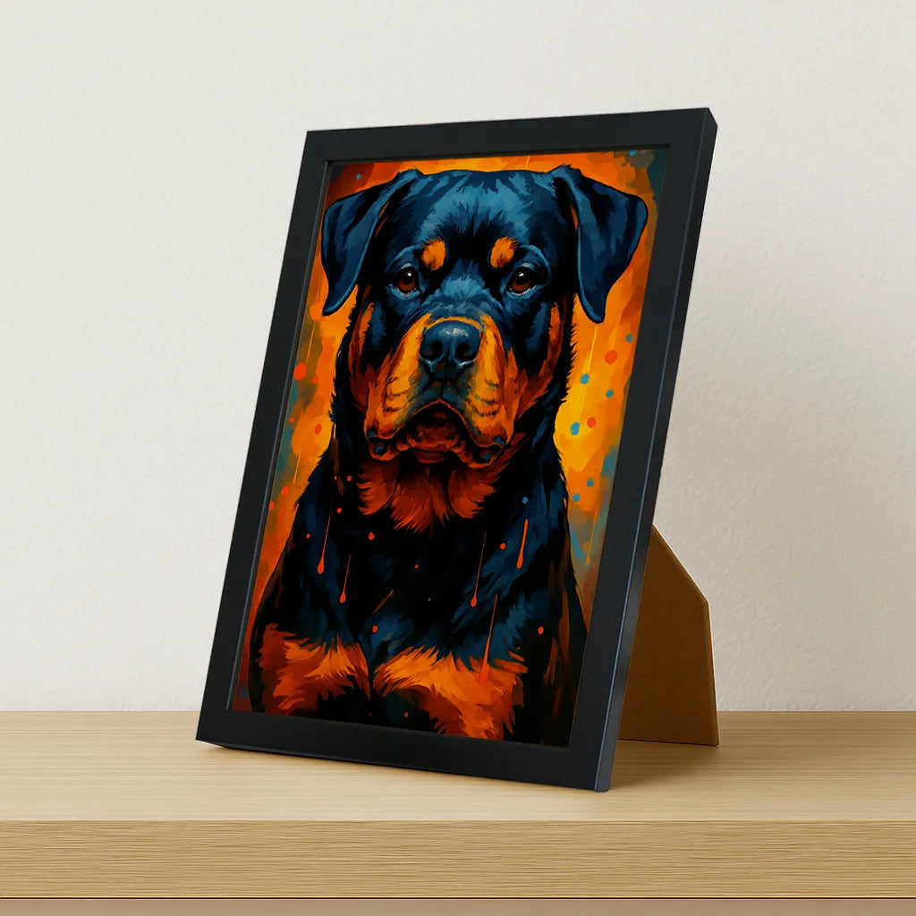 Quadri stampe d'autore Rottweiler PopBurst | Incorniciamoci