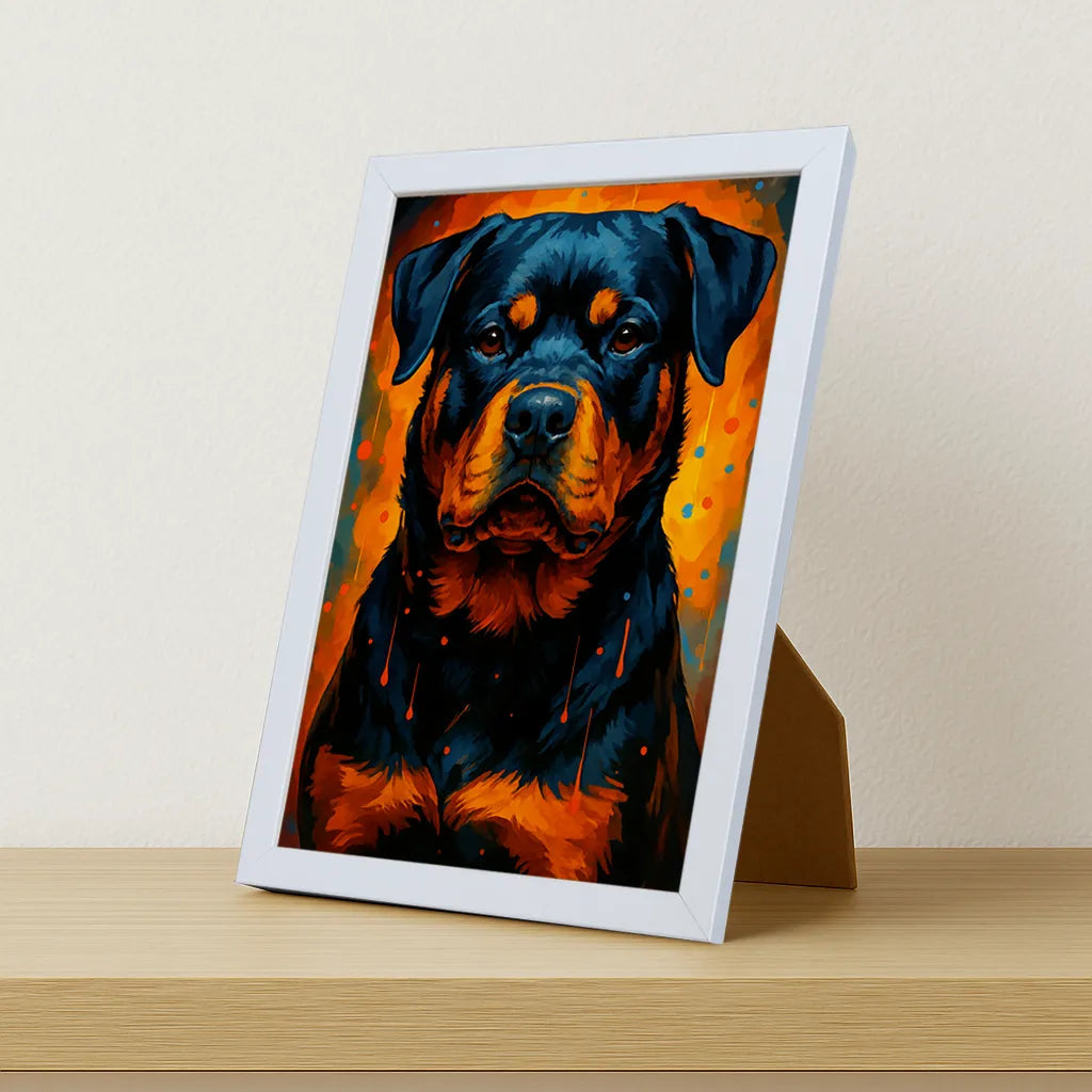 Quadri stampe d'autore Rottweiler PopBurst | Incorniciamoci