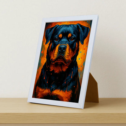 Quadri stampe d'autore Rottweiler PopBurst | Incorniciamoci