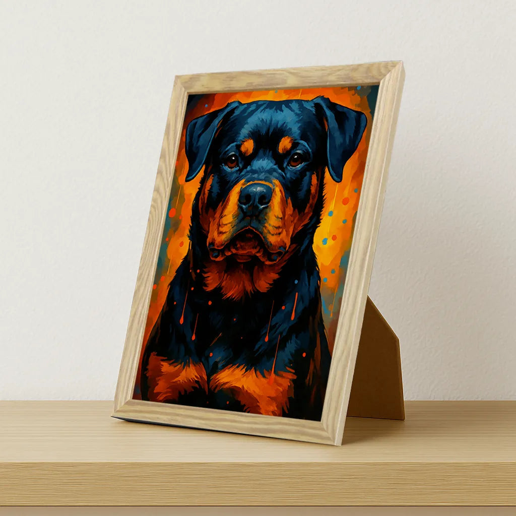 Quadri stampe d'autore Rottweiler PopBurst | Incorniciamoci