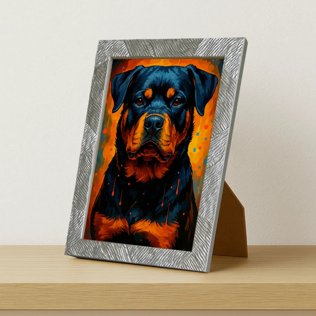 Quadri stampe d'autore Rottweiler PopBurst | Incorniciamoci