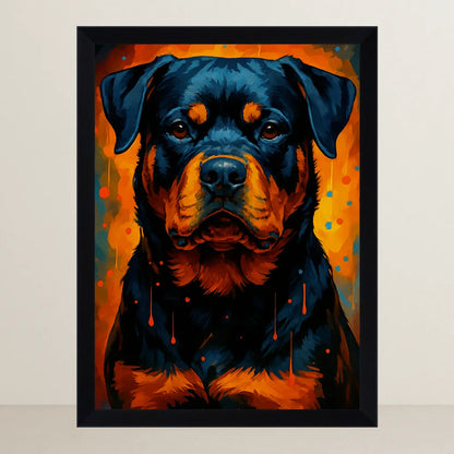 Quadri stampe d'autore Rottweiler PopBurst | Incorniciamoci