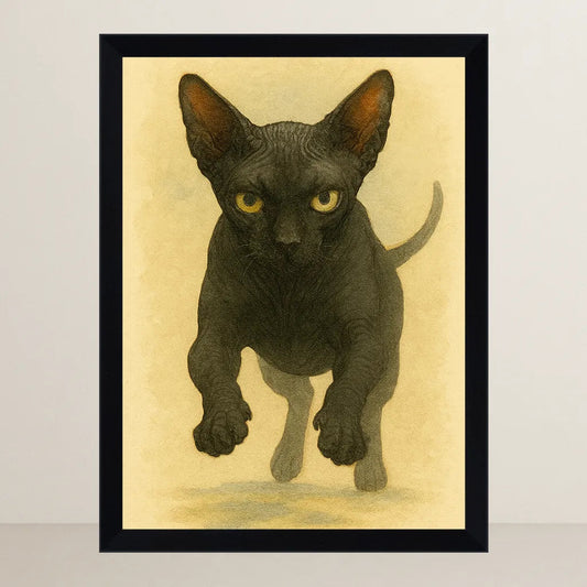 Quadri stampe d'autore Sphynx Acquarello | Incorniciamoci