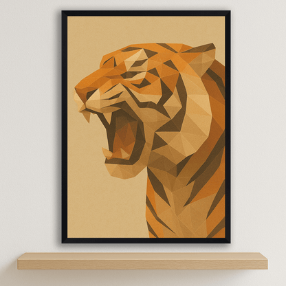 Quadri stampe d'autore Tigre Poly Art | Incorniciamoci