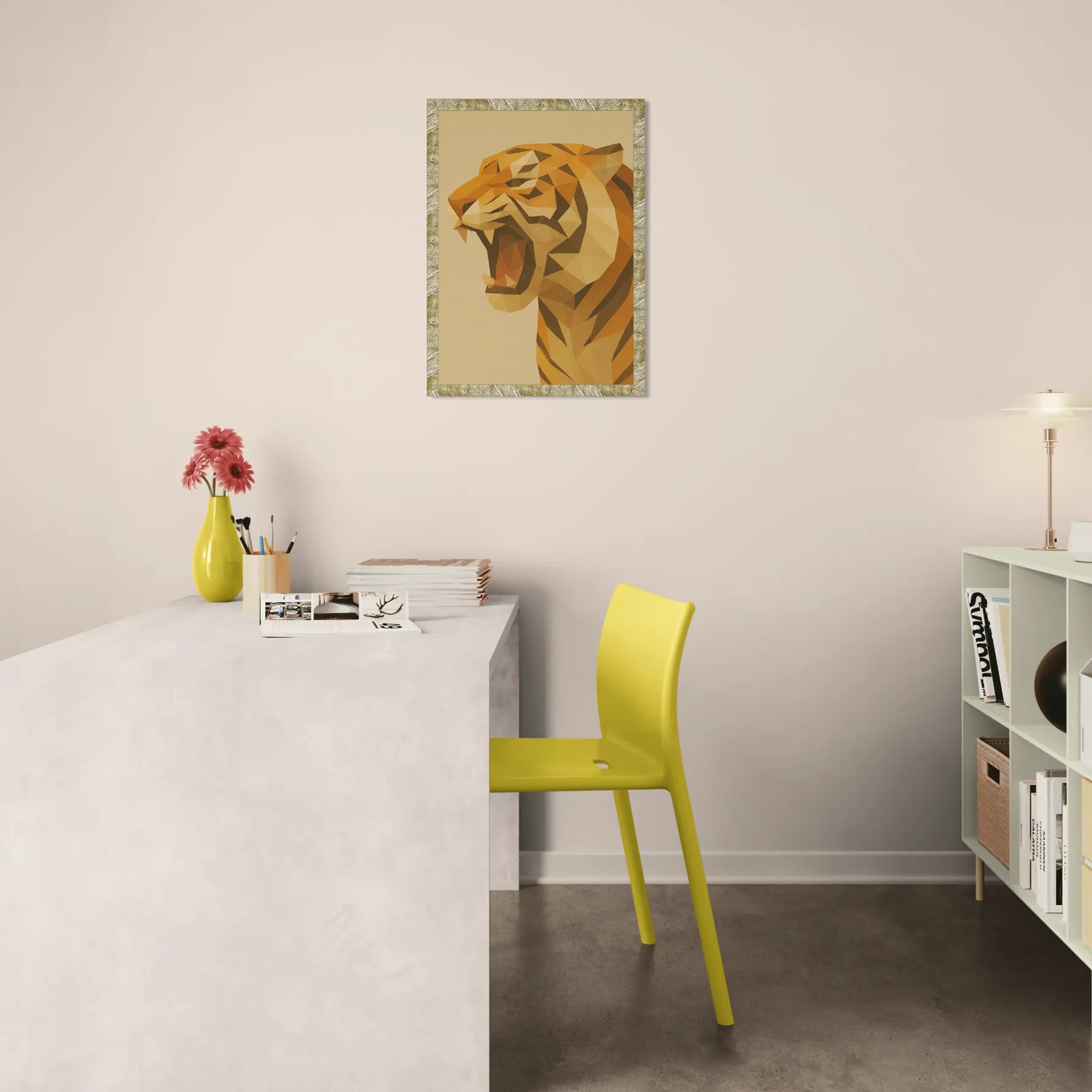 Quadri stampe d'autore Tigre Poly Art | Incorniciamoci