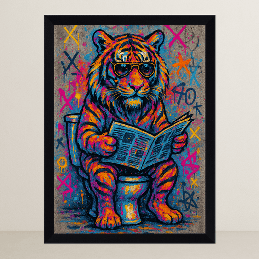 Quadri stampe d'autore Tigre WC | Incorniciamoci