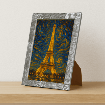 Quadri stampe d'autore Torre Eiffel stile Gogh | Incorniciamoci