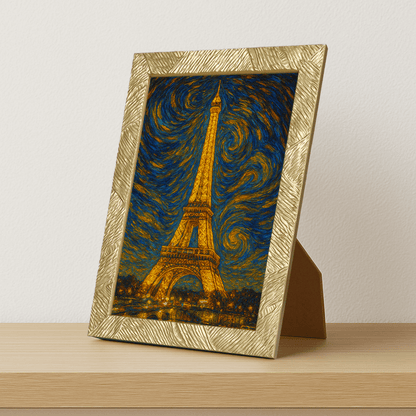 Quadri stampe d'autore Torre Eiffel stile Gogh | Incorniciamoci