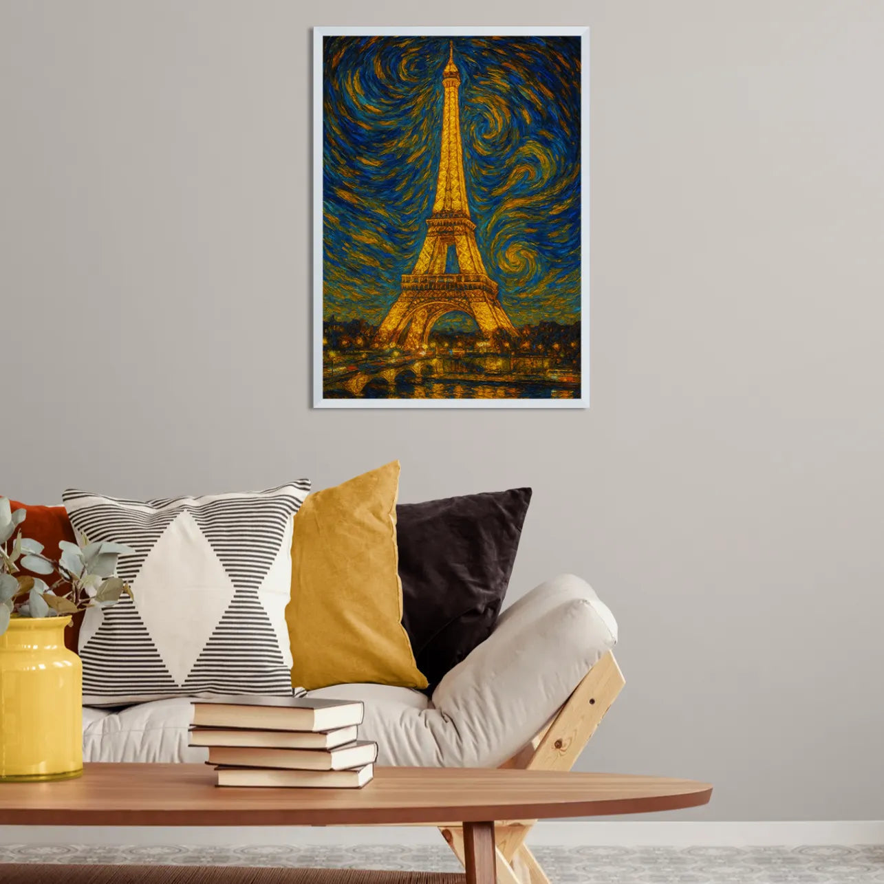 Quadri stampe d'autore Torre Eiffel stile Gogh | Incorniciamoci