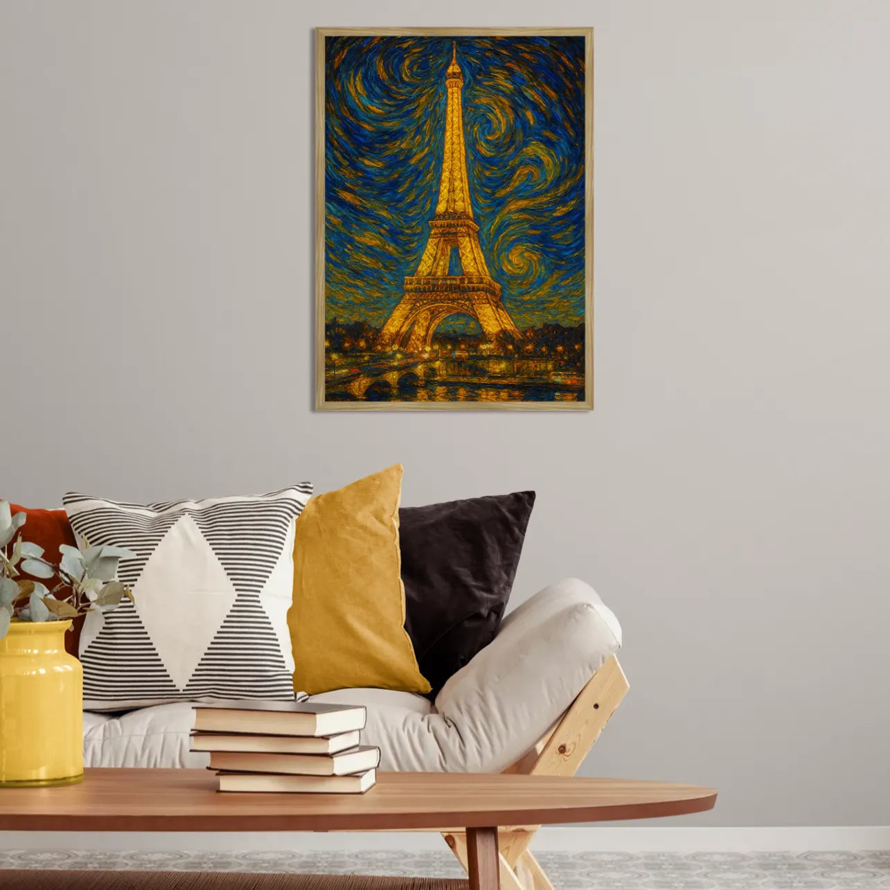 Quadri stampe d'autore Torre Eiffel stile Gogh | Incorniciamoci