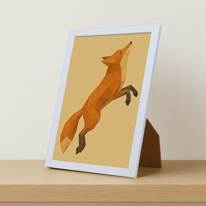 Quadri stampe d'autore Volpe Poly Art | Incorniciamoci