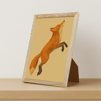 Quadri stampe d'autore Volpe Poly Art | Incorniciamoci