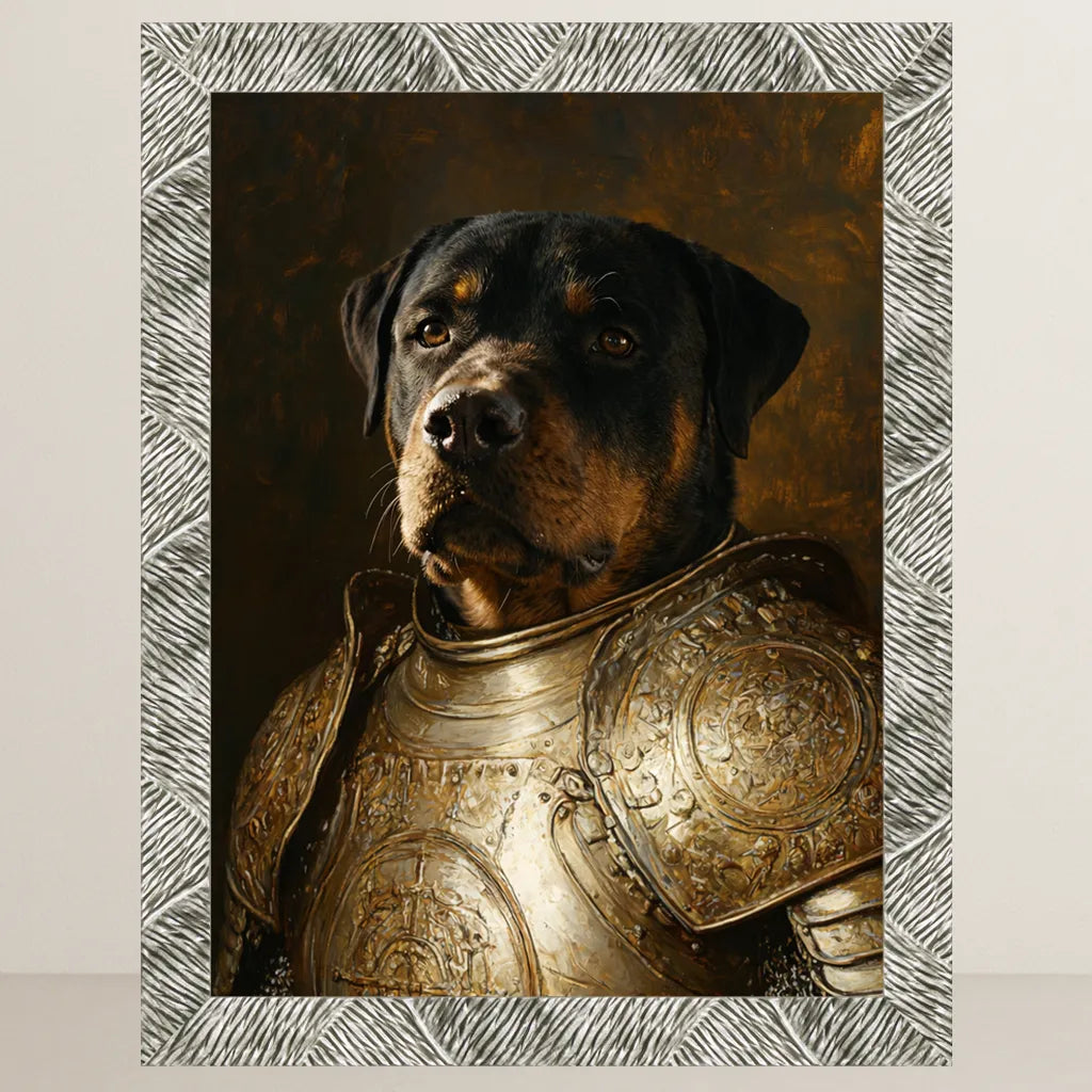 Ritratto pets il Cavaliere d'Oro | Incorniciamoci