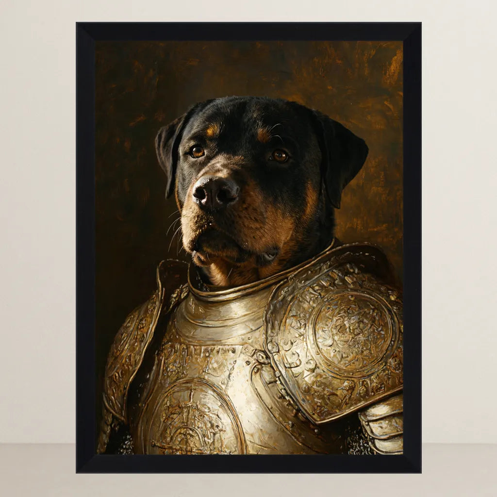 Ritratto pets il Cavaliere d'Oro | Incorniciamoci