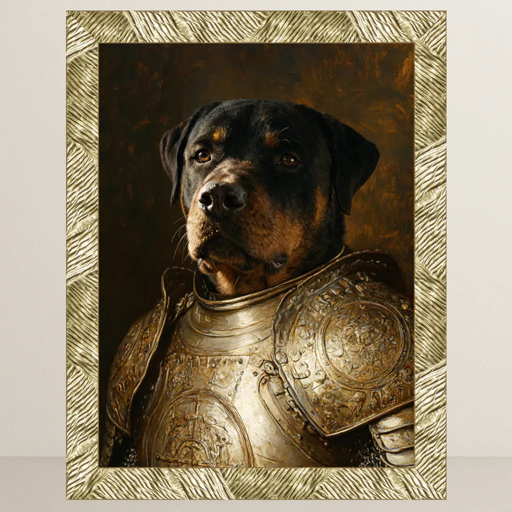 Ritratto pets il Cavaliere d'Oro | Incorniciamoci