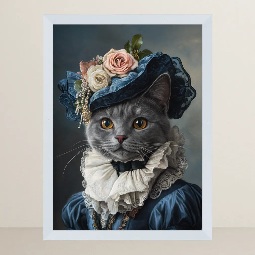 Ritratto pets La Dama con Cappello | Incorniciamoci