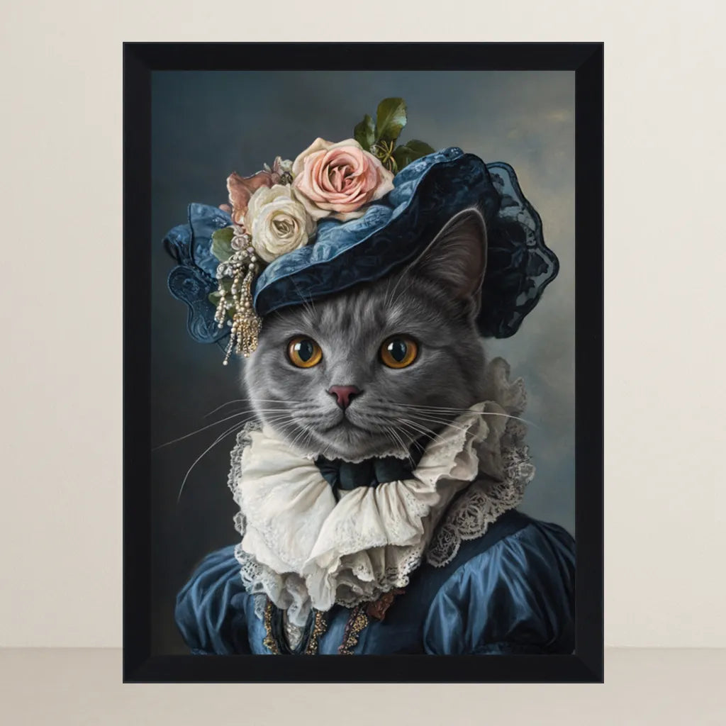 Ritratto pets La Dama con Cappello | Incorniciamoci