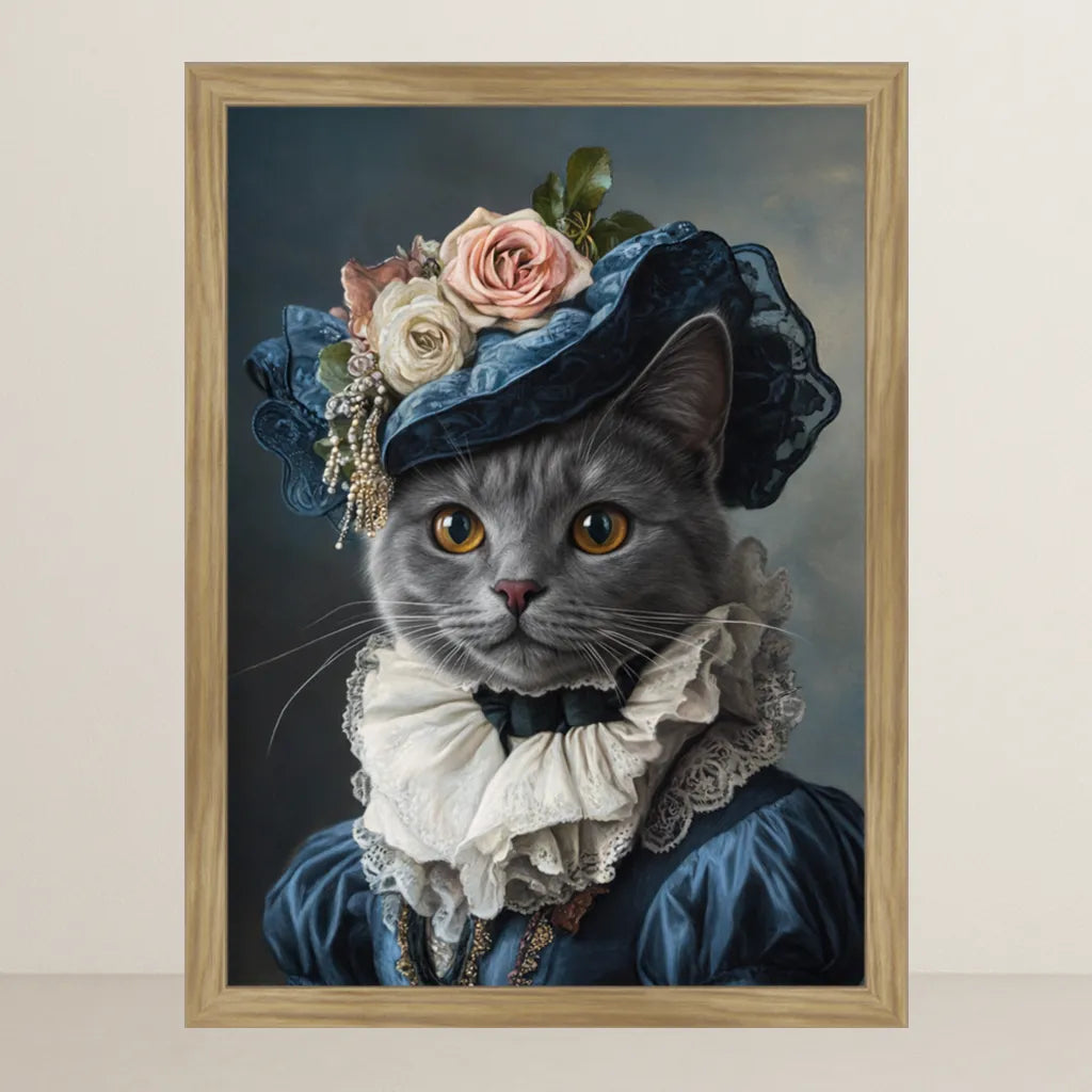 Ritratto pets La Dama con Cappello | Incorniciamoci