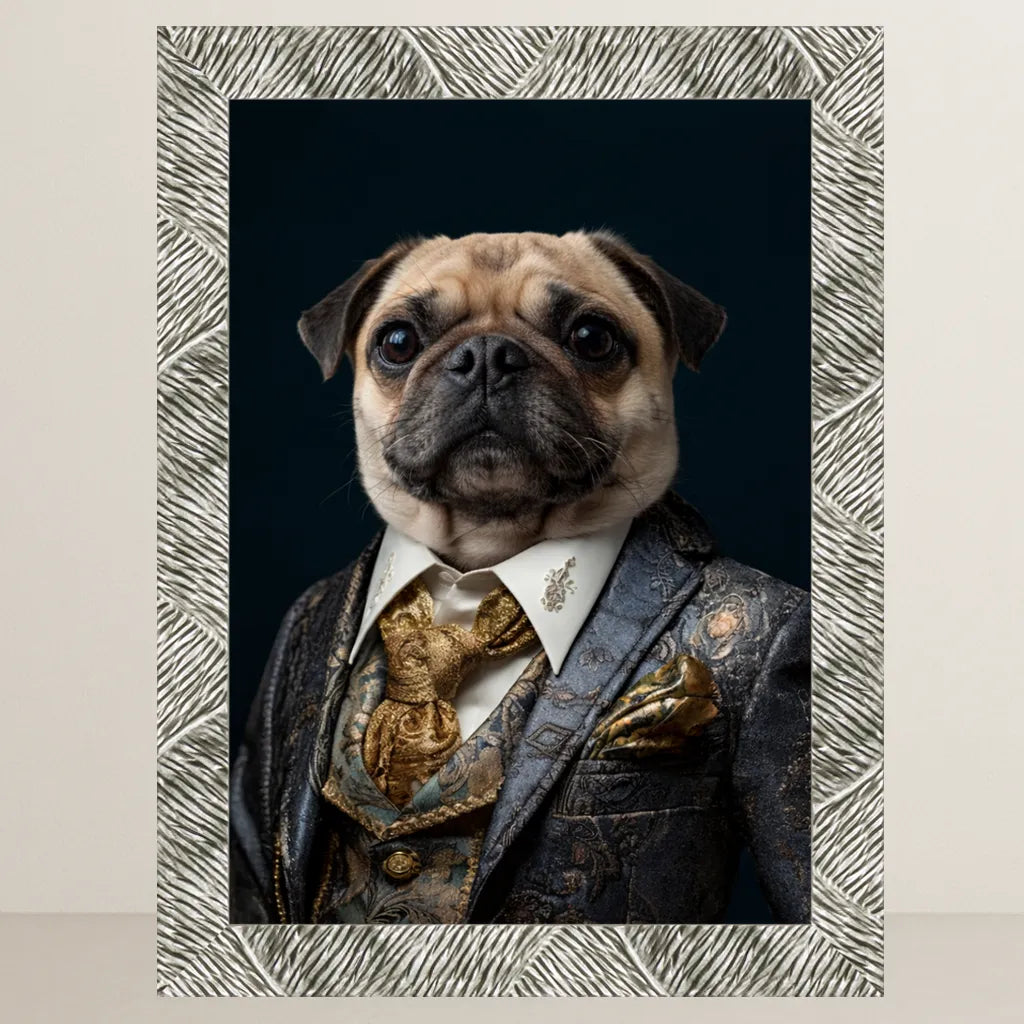 Ritratto pets Il Gentiluomo in Blu | Incorniciamoci