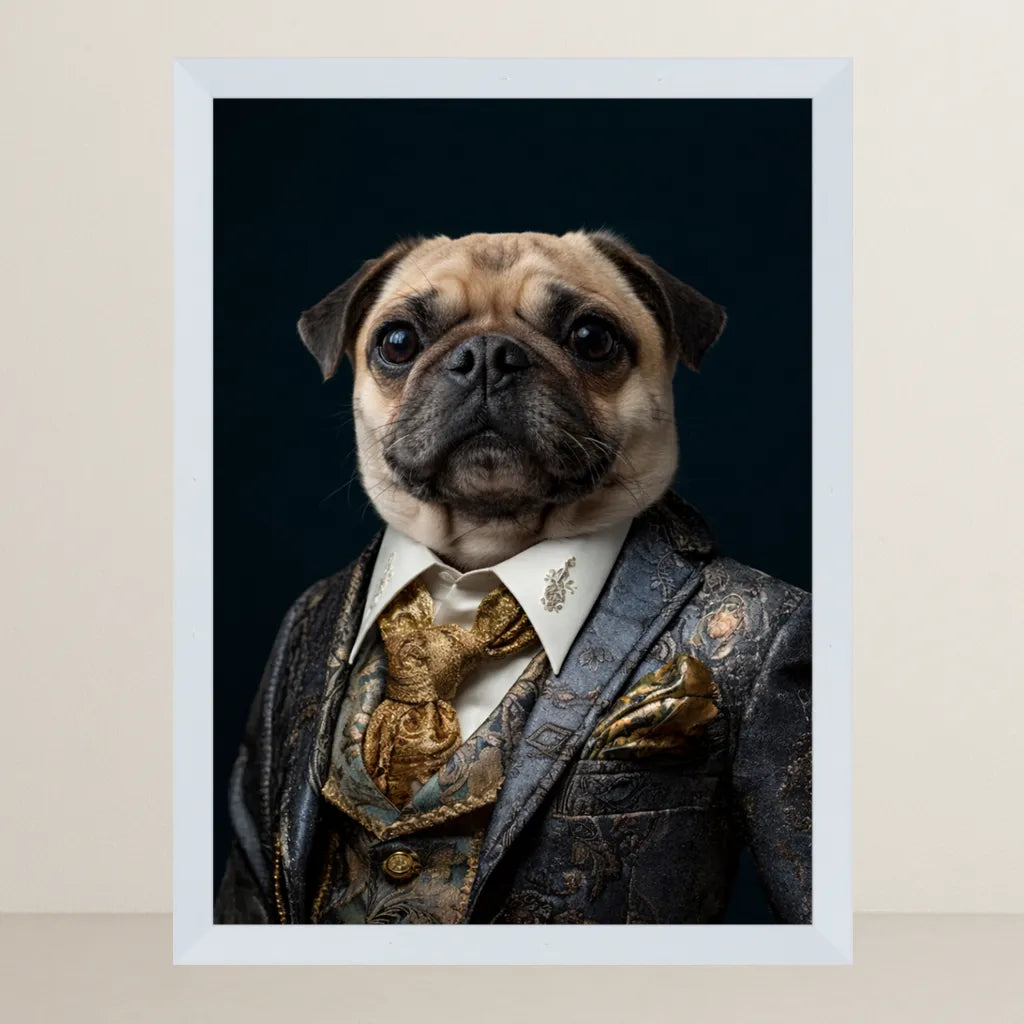 Ritratto pets Il Gentiluomo in Blu | Incorniciamoci