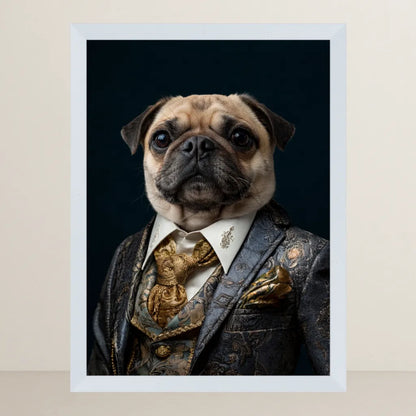 Ritratto pets Il Gentiluomo in Blu | Incorniciamoci