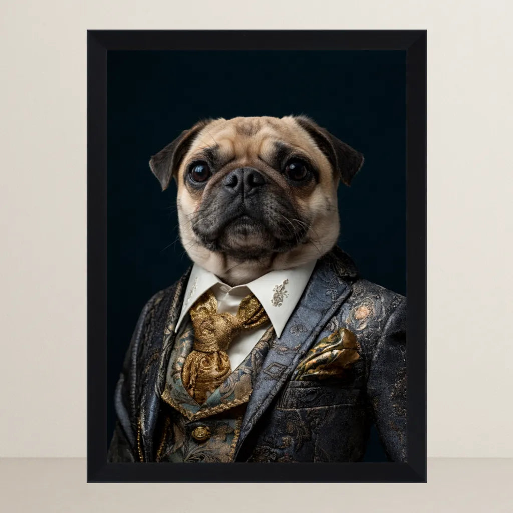 Ritratto pets Il Gentiluomo in Blu | Incorniciamoci