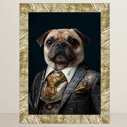 Ritratto pets Il Gentiluomo in Blu | Incorniciamoci