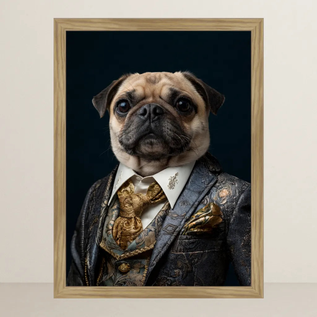 Ritratto pets Il Gentiluomo in Blu | Incorniciamoci