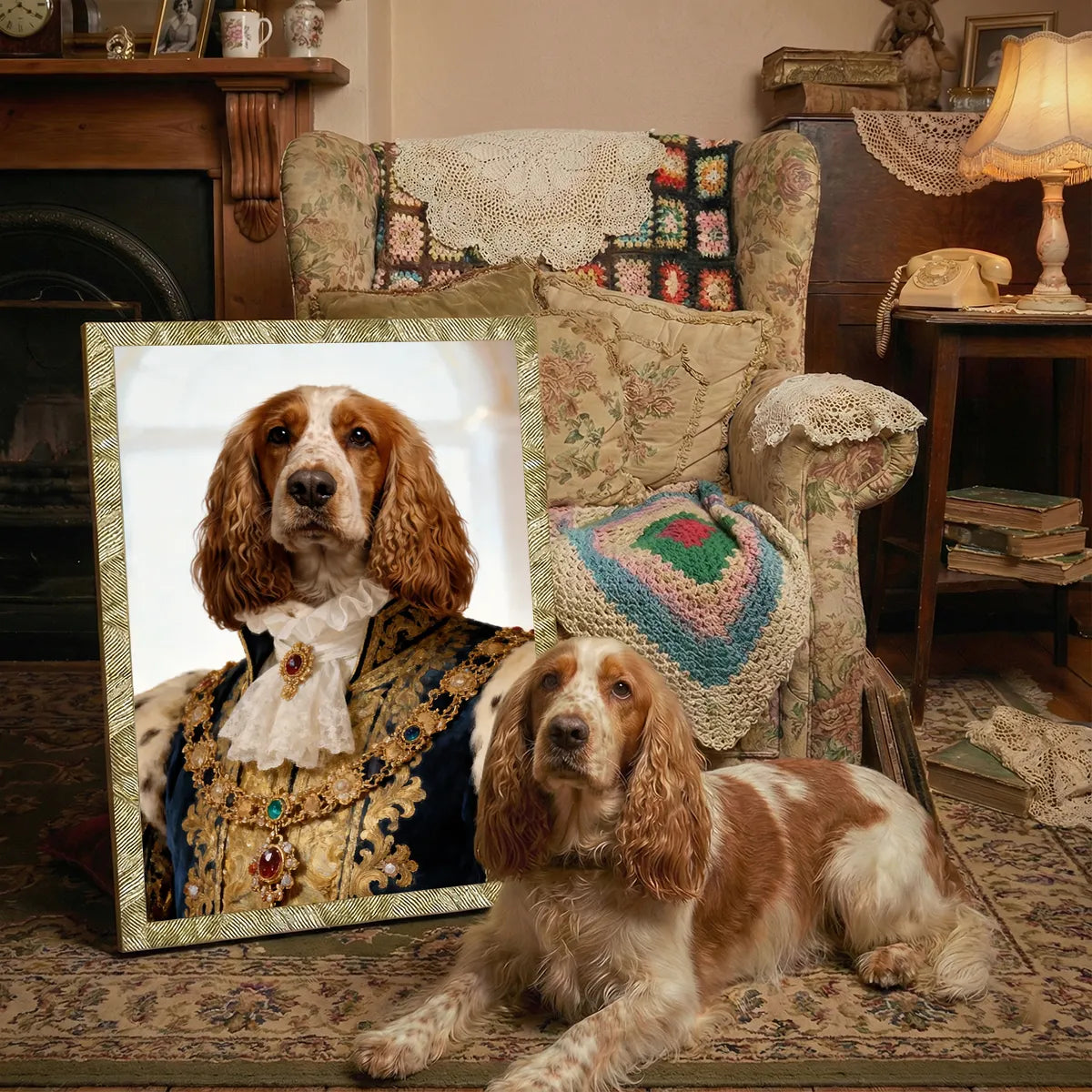 Ritratto pets Il Re | Incorniciamoci
