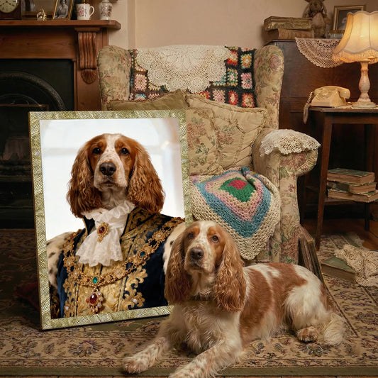 Ritratto pets Il Re | Incorniciamoci