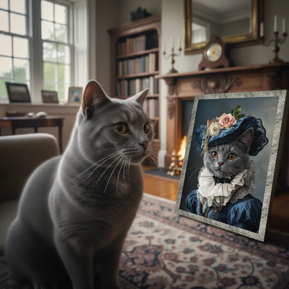 Ritratto pets La Dama con Cappello | Incorniciamoci