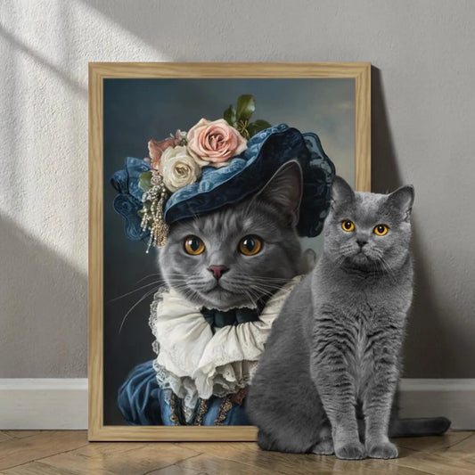 Ritratto pets La Dama con Cappello | Incorniciamoci