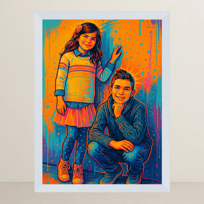 Ritratto personalizzato stile Pop Burst | Incorniciamoci