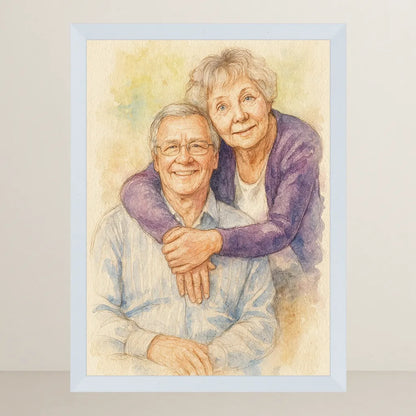 Ritratto personalizzato stile Acquarello | Incorniciamoci