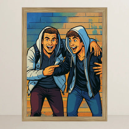 Ritratto personalizzato stile Fumetto americano | Incorniciamoci