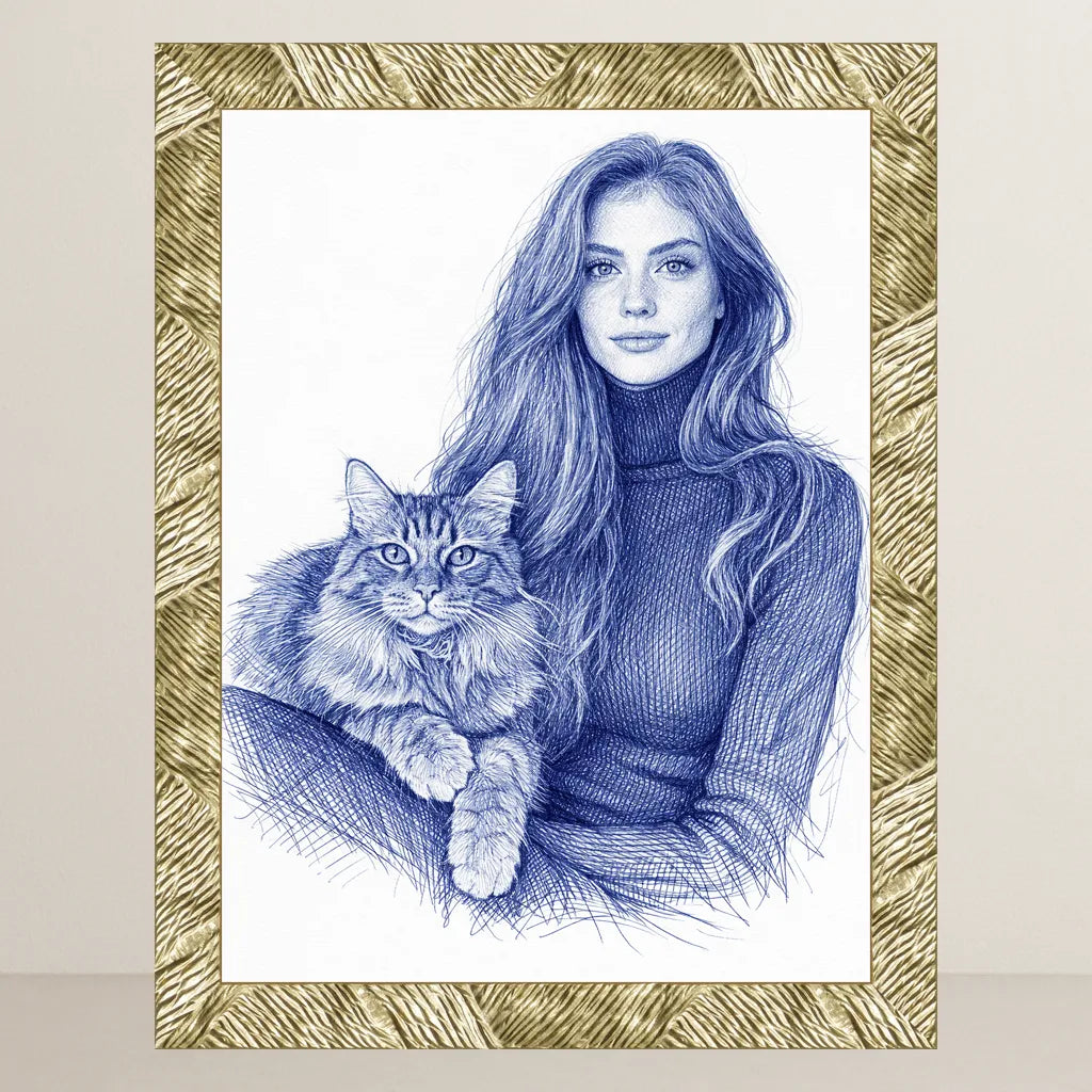 Ritratto personalizzato stile Biro | Incorniciamoci