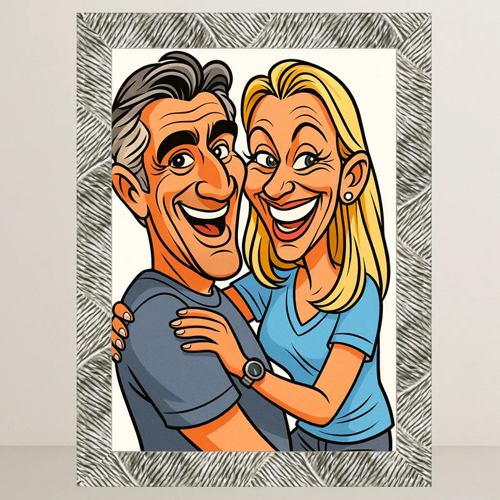 Ritratto personalizzato stile Caricatura | Incorniciamoci