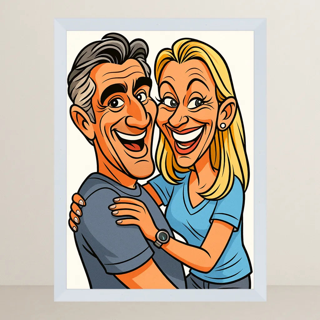 Ritratto personalizzato stile Caricatura | Incorniciamoci