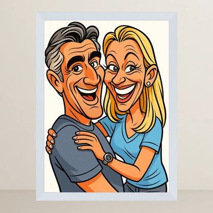 Ritratto personalizzato stile Caricatura | Incorniciamoci