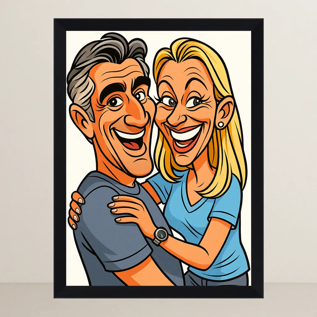 Ritratto personalizzato stile Caricatura | Incorniciamoci