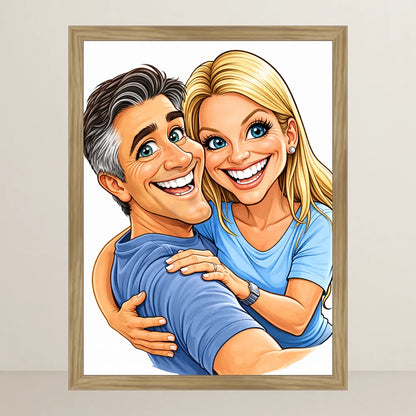 Ritratto personalizzato stile Caricatura | Incorniciamoci