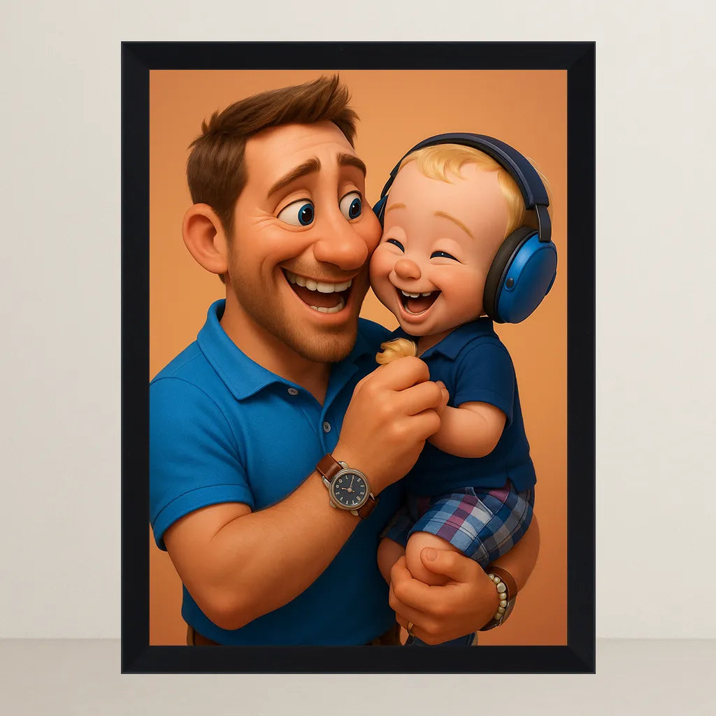 Ritratto personalizzato stile Cartoon 3D | Incorniciamoci