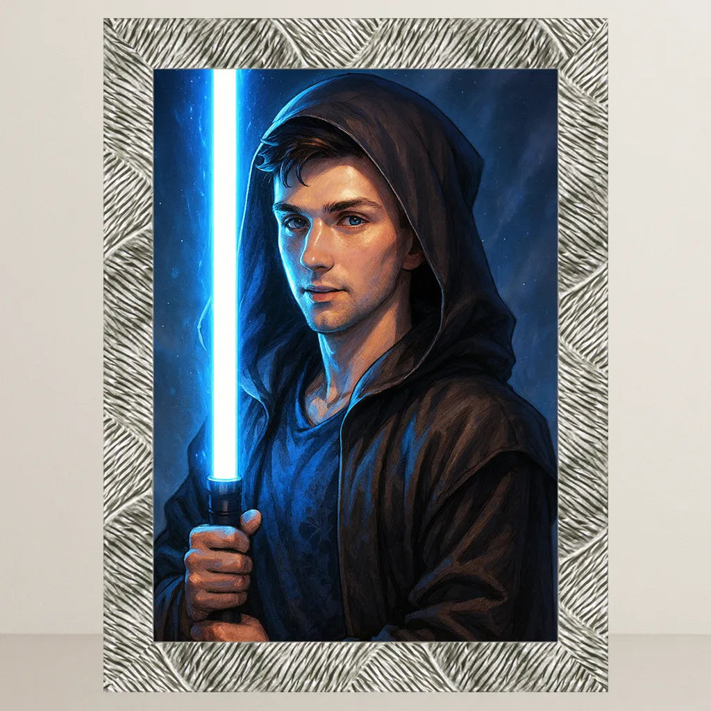 Ritratto personalizzato stile Cavaliere Blu | Incorniciamoci