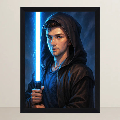 Ritratto personalizzato stile Cavaliere Blu | Incorniciamoci