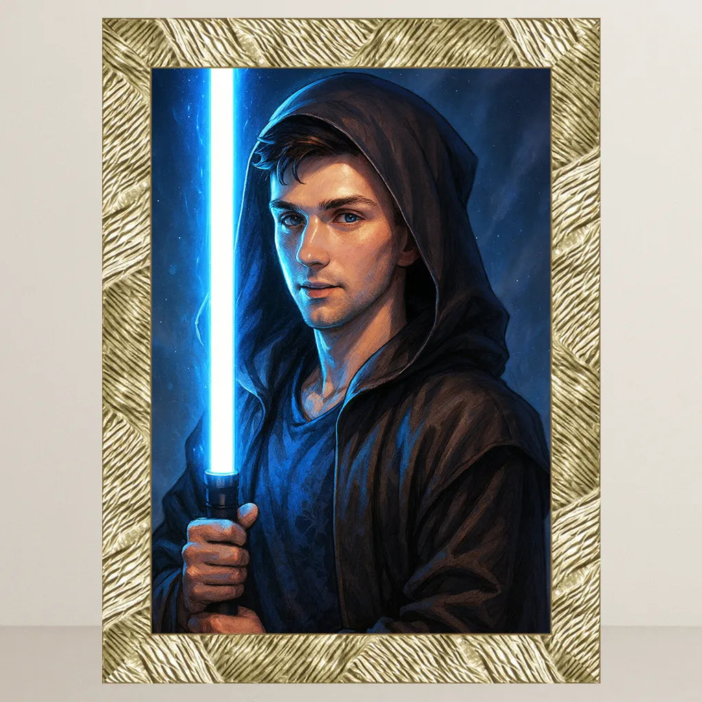 Ritratto personalizzato stile Cavaliere Blu | Incorniciamoci