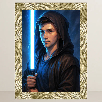 Ritratto personalizzato stile Cavaliere Blu | Incorniciamoci