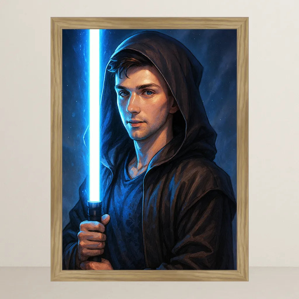 Ritratto personalizzato stile Cavaliere Blu | Incorniciamoci