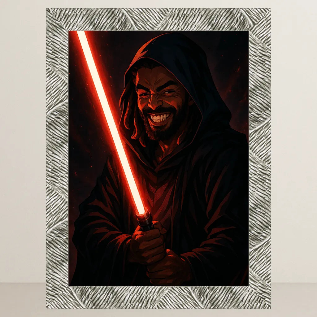 Ritratto personalizzato stile Cavaliere Rosso | Incorniciamoci