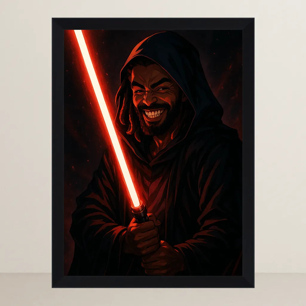 Ritratto personalizzato stile Cavaliere Rosso | Incorniciamoci